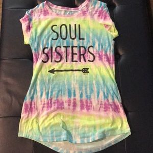 Tie dye Justice shirt 2 for 10 deal